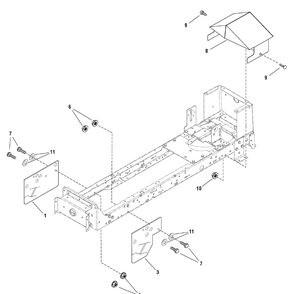 Guard Group - Hydro 46" Diagram and Parts List for 7800483-ELT22460F 2009 Briggs and Stratton Lawn Tractor